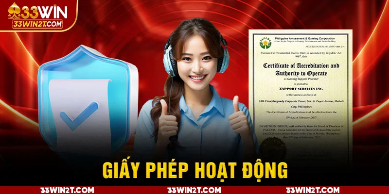 Giấy phép hoạt động là minh chứng tốt nhất cho sự công bằng