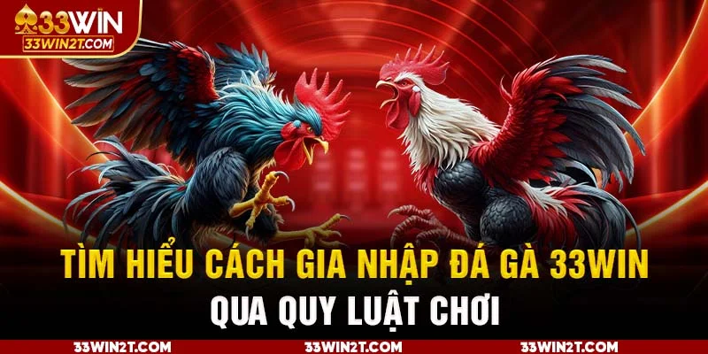 Tìm hiểu cách gia nhập đá gà 33WIN qua quy luật chơi